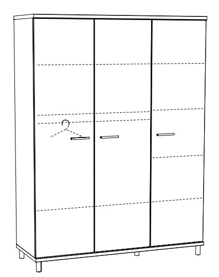 Meegroei Babykamer Naomi: Meegroei Ledikant, Commode En 3-Deurskast - Afbeelding 6