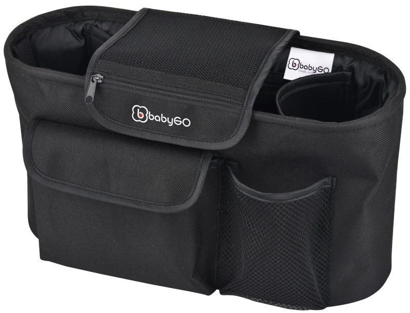 Babygo Black Stroller Organizer Buggytasje 3903