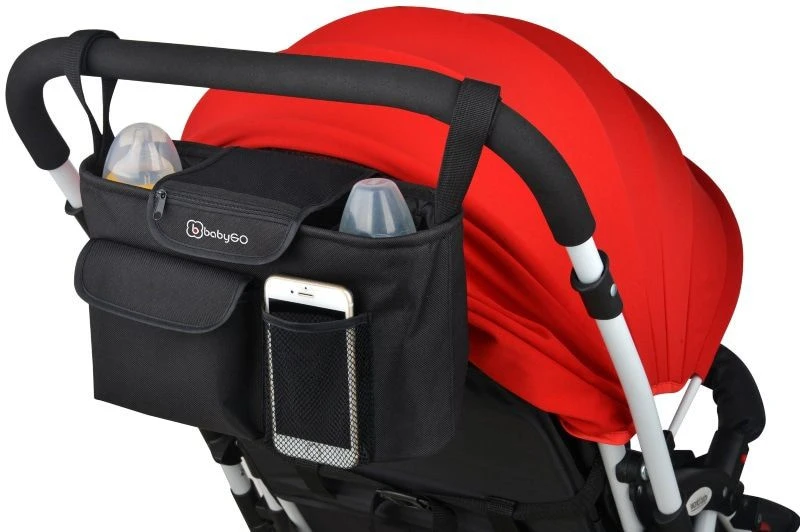 Babygo Black Stroller Organizer Buggytasje 3903 - Afbeelding 3