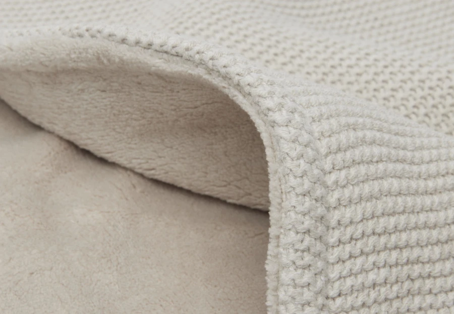 Jollein Basic Knit Nougat / Fleece 75 X 100 Cm Wiegdeken 517-511-65360 - Afbeelding 6
