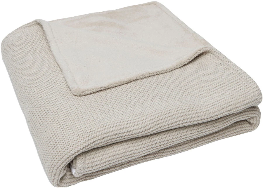 Jollein Basic Knit Nougat / Fleece 100 X 150 Cm Ledikantdeken 517-522-65360