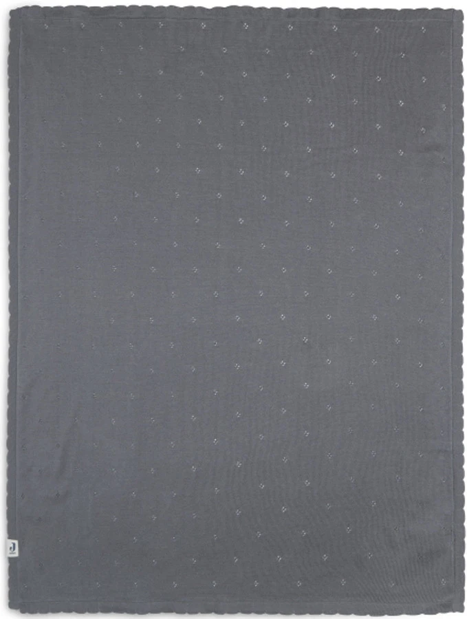 Jollein Pointelle Storm Grey 75 X 100 Cm Wiegdeken 516-511-66064 - Afbeelding 2