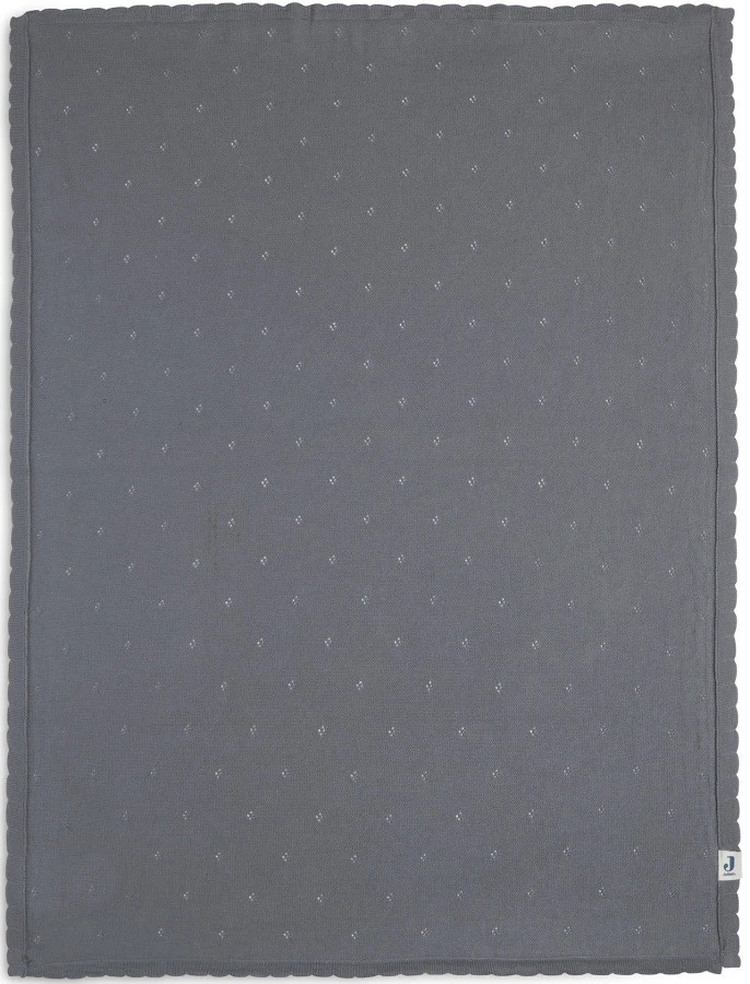 Jollein Pointelle Storm Grey 75 X 100 Cm Wiegdeken 516-511-66064 - Afbeelding 3