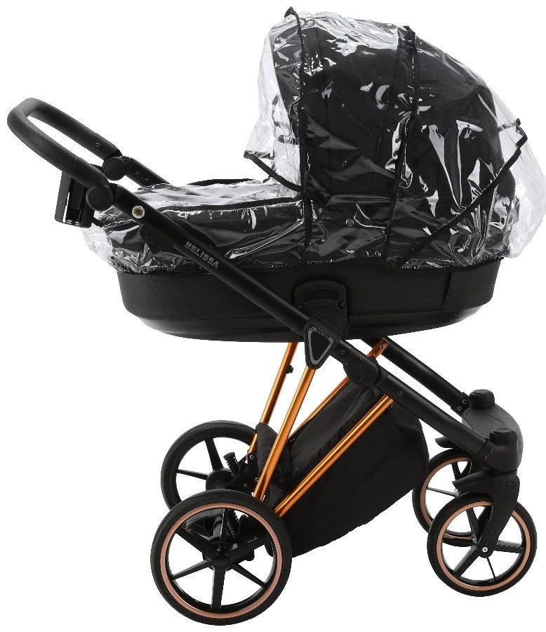 Adamex Belissa Special Edition Black/Rose 2-in-1 Kinderwagen PS-571 - Afbeelding 9