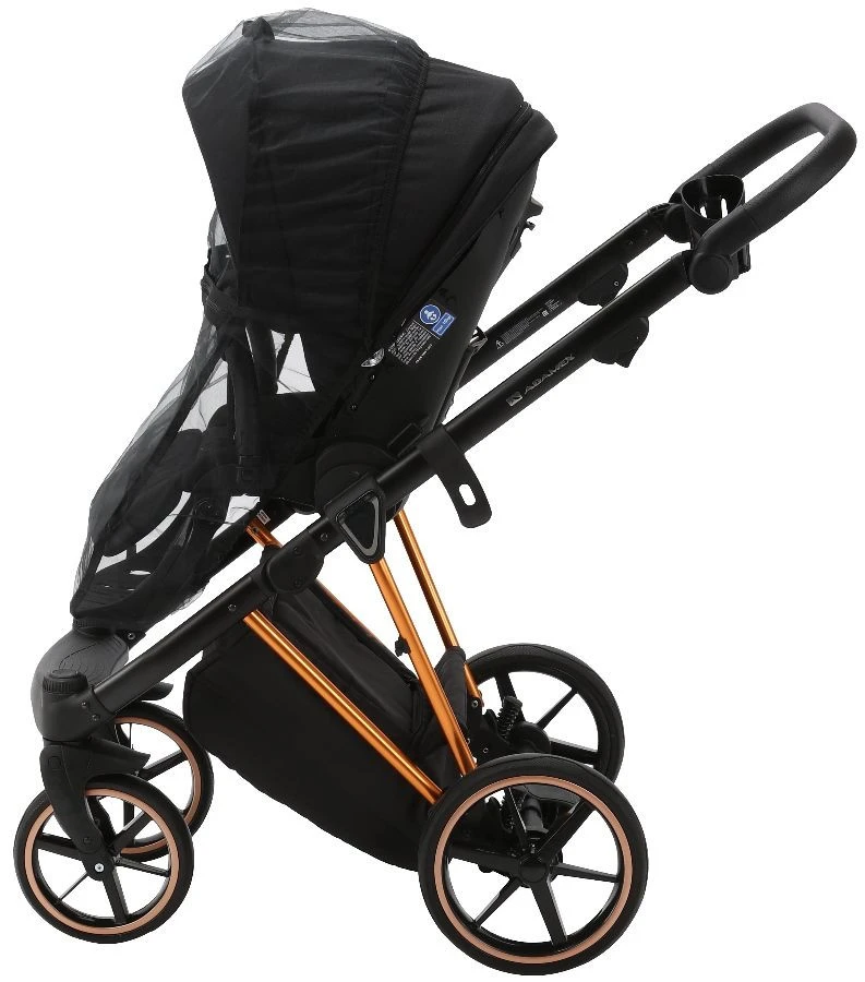 Adamex Belissa Special Edition Black/Rose 2-in-1 Kinderwagen PS-571 - Afbeelding 10