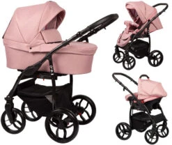 Baby Merc Q9 Black/Pink Kinderwagen Incl. Autostoel Q9/199B