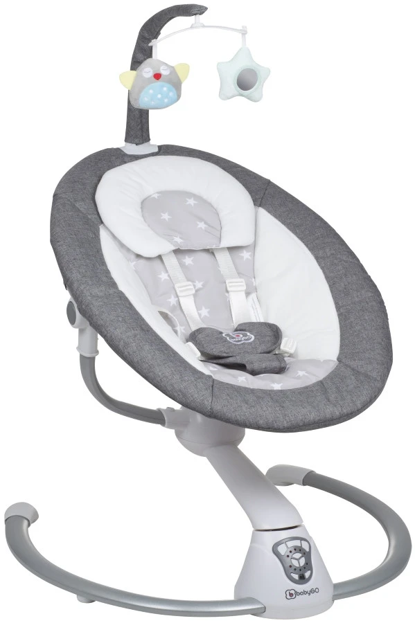 Babygo Homey Set Grey/White Babyschommel En Kinderstoel 19024 - Afbeelding 7