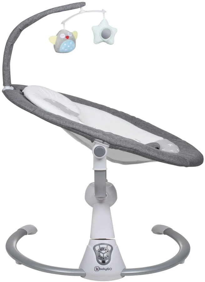 Babygo Homey Set Grey/White Babyschommel En Kinderstoel 19024 - Afbeelding 8