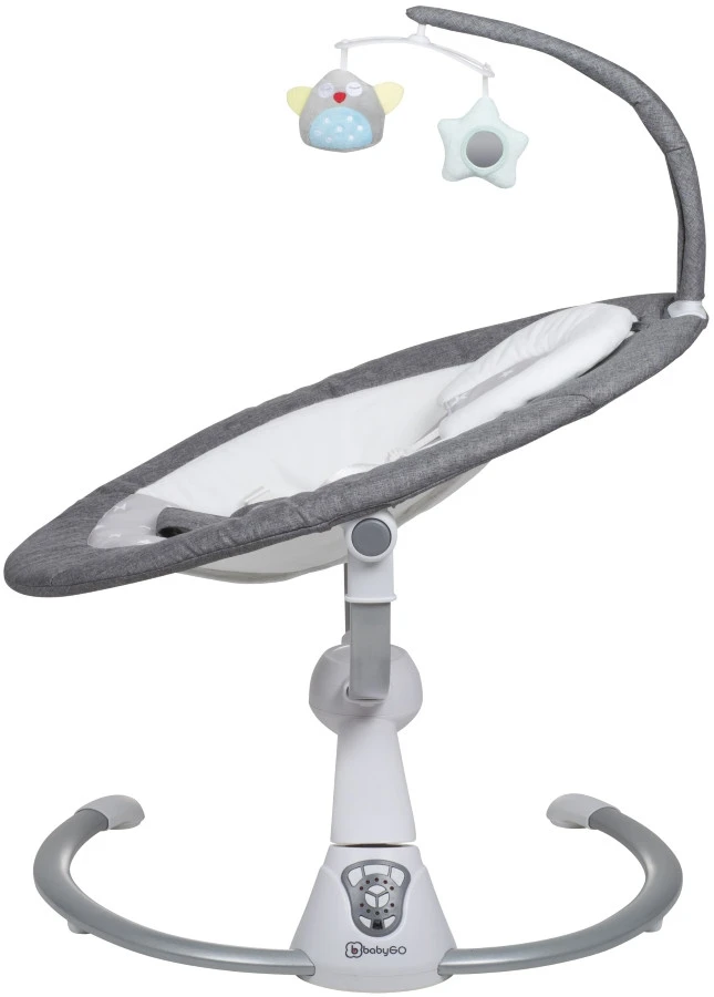Babygo Homey Set Grey/Black Babyschommel En Kinderstoel 19023 - Afbeelding 9