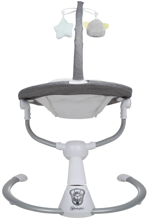 Babygo Homey Set Grey/Black Babyschommel En Kinderstoel 19023 - Afbeelding 10