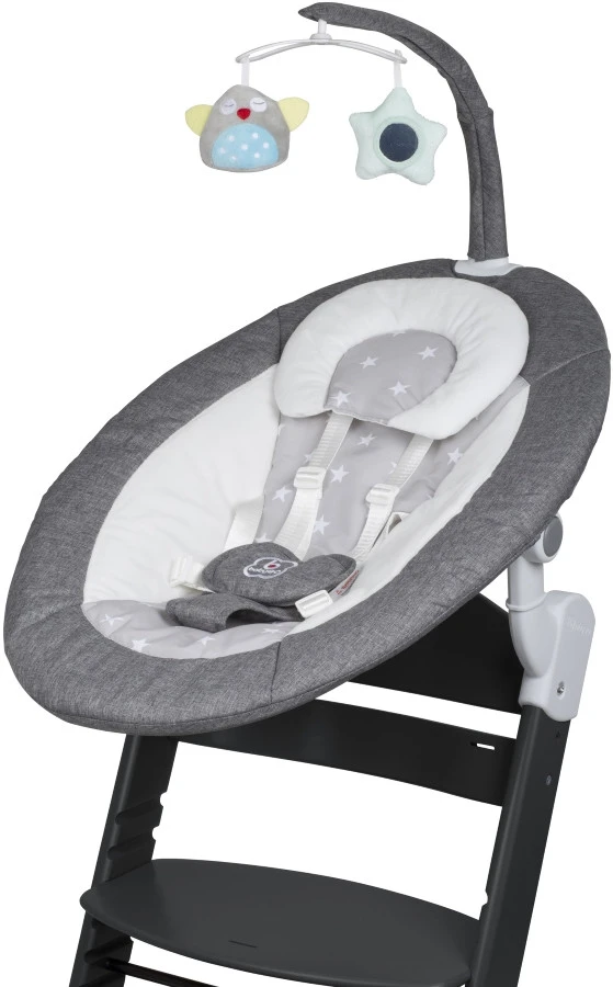 Babygo Homey Set Grey/Black Babyschommel En Kinderstoel 19023 - Afbeelding 3