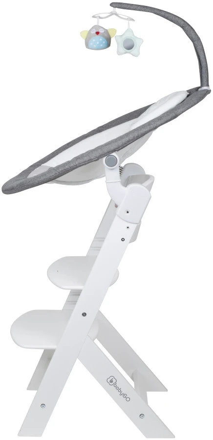 Babygo Homey Set Grey/White Babyschommel En Kinderstoel 19024 - Afbeelding 4