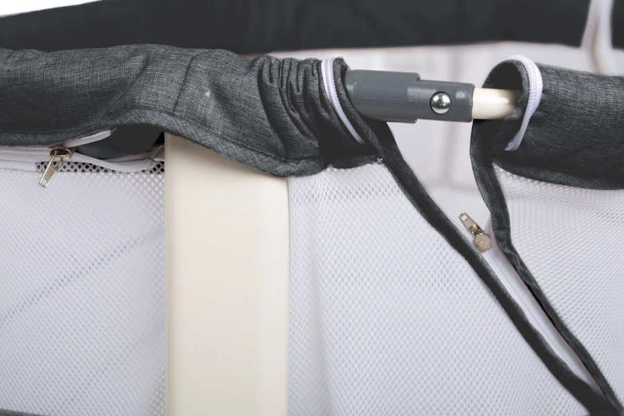 Babygo Vivaldi Dark Grey Wieg Aan Bed 4653 - Afbeelding 6