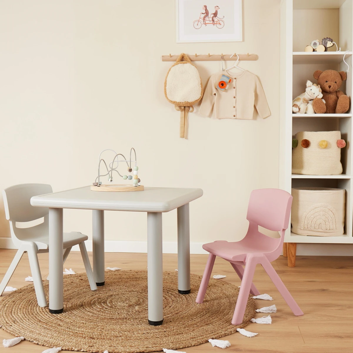 Bieco Antique Roze Kunststof Kinderstoeltje 04201807 - Afbeelding 6