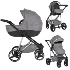Cangaroo Florence Grey 3-in-1 Kinderwagen Incl. Autostoel 109996