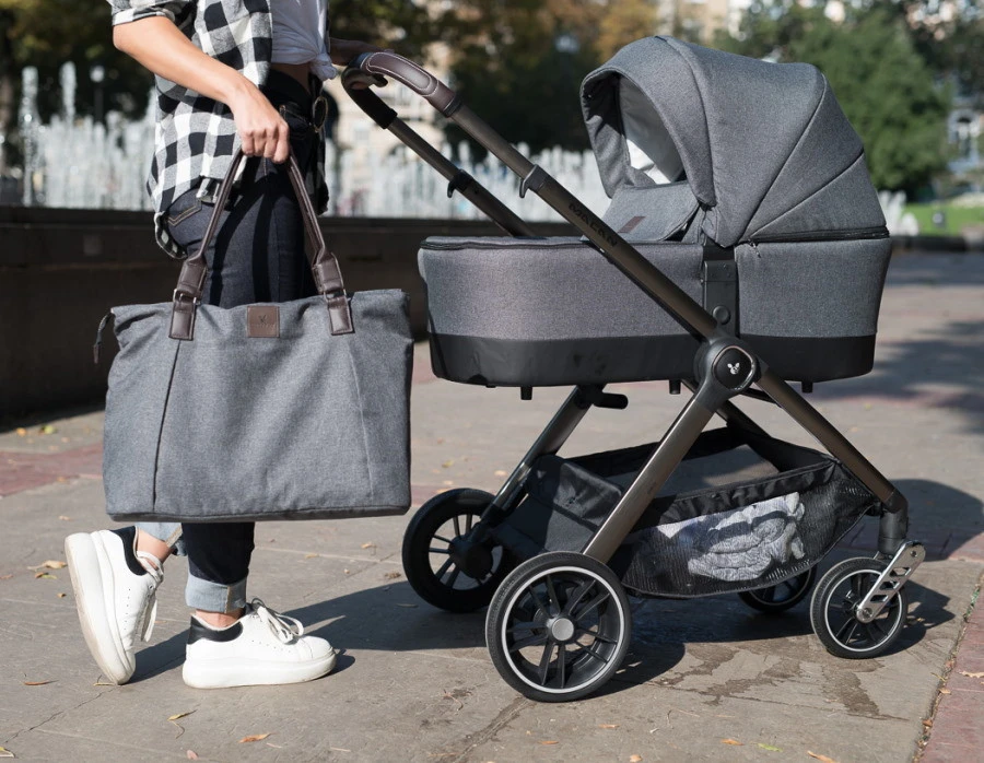 Cangaroo Macan Black 3-in-1 Combi Kinderwagen Incl. Autostoel 2826 - Afbeelding 16