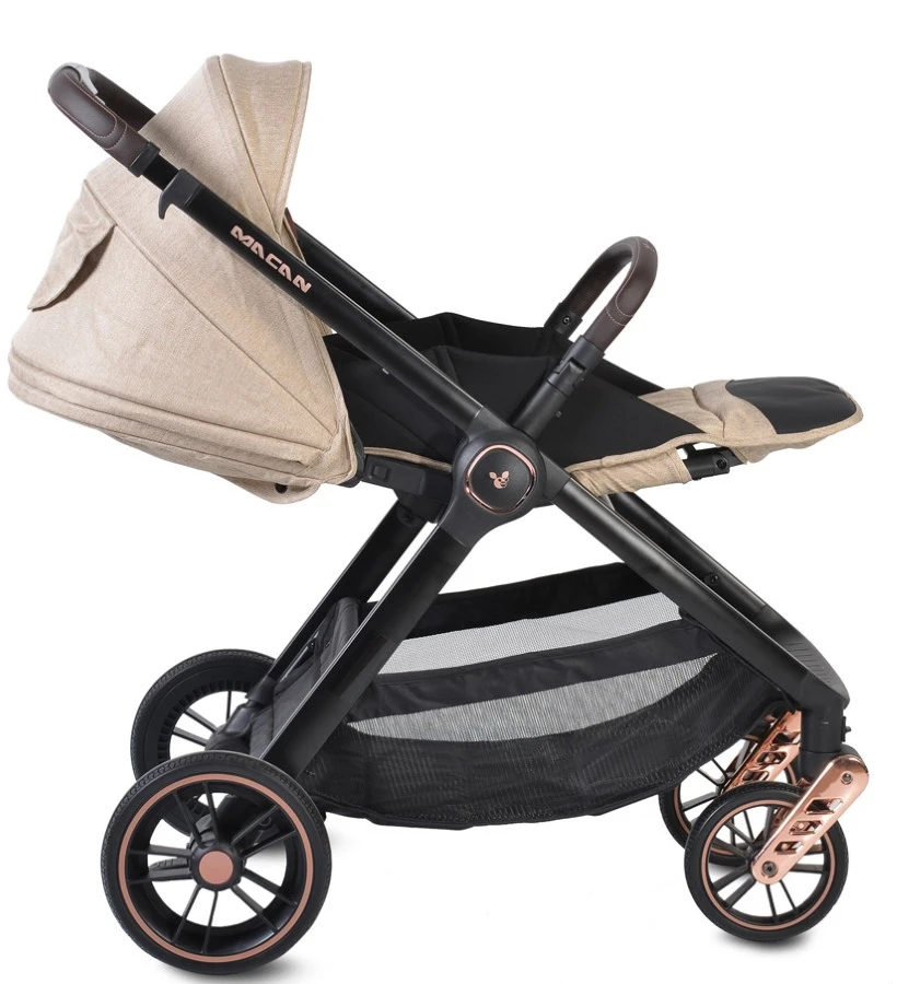 Cangaroo Macan Black 3-in-1 Combi Kinderwagen Incl. Autostoel 2826 - Afbeelding 8