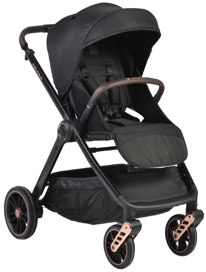 Cangaroo Macan Black 3-in-1 Combi Kinderwagen Incl. Autostoel 2826 - Afbeelding 2