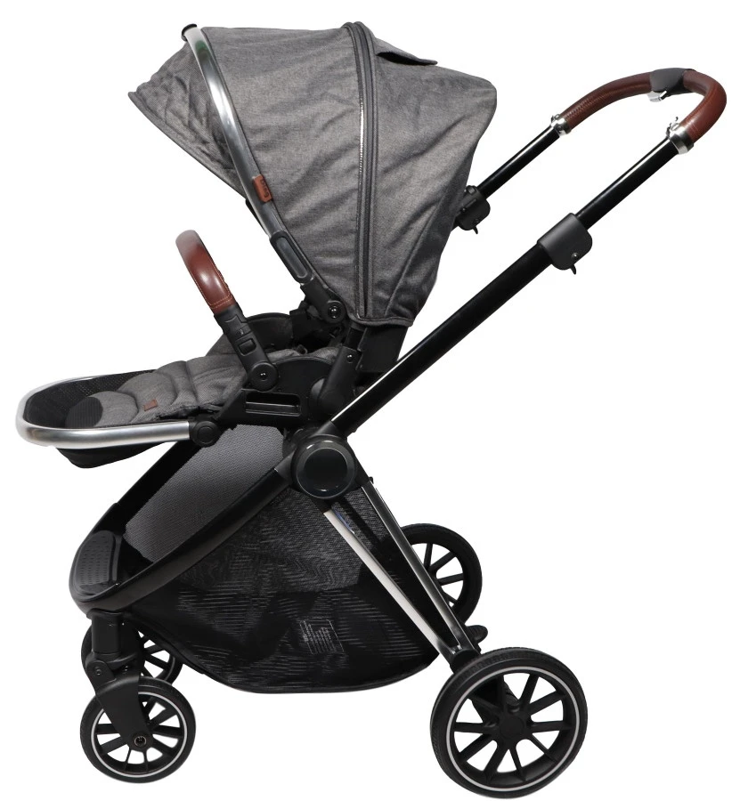 Ding Fenix Grey/Silver 3-in-1 Combi Kinderwagen Incl. Autostoel - Afbeelding 5