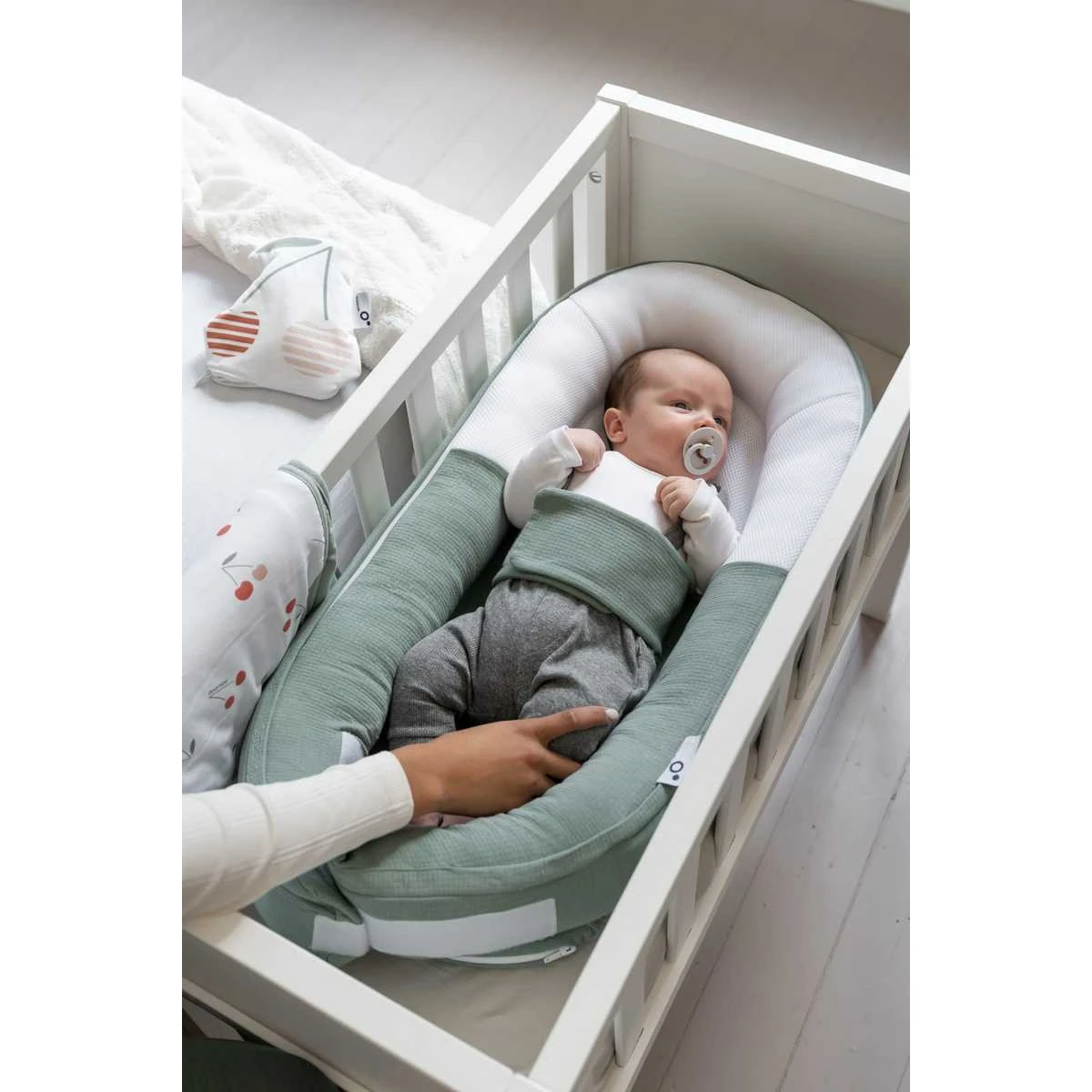 Doomoo Cocoon Tetra Jersey Green Babynest CO 13 - Afbeelding 3