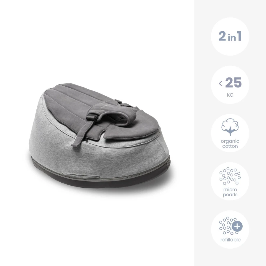 Doomoo Seat'n Swing Grijs Zitzak 02 - Afbeelding 3