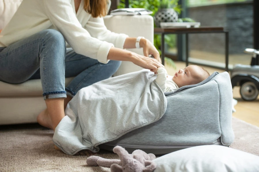 Doomoo Seat'n Swing Grijs Zitzak 02 - Afbeelding 6