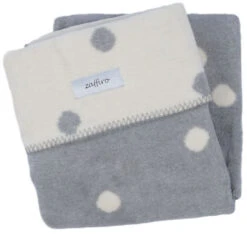 Zaffiro Ecru & Grijs Gestipt 75 X 100 Cm Wiegdeken 14970