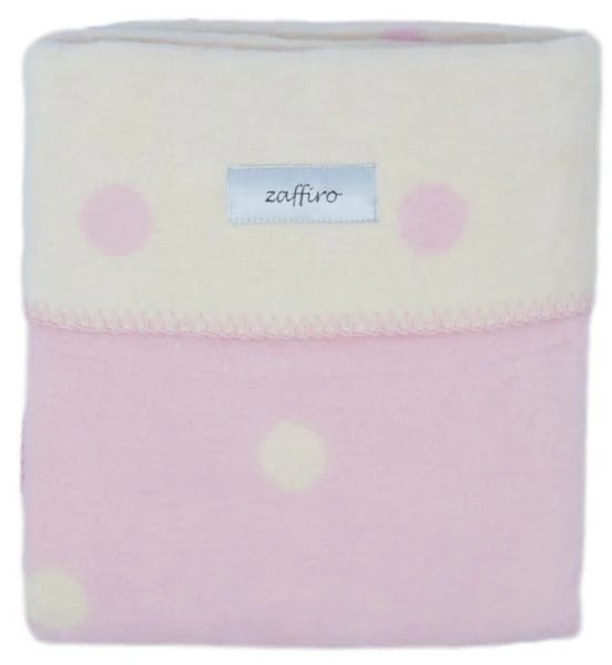 Zaffiro Ecru & Roze Gestipt 100 X 150 Cm Ledikantdeken 15274 - Afbeelding 4