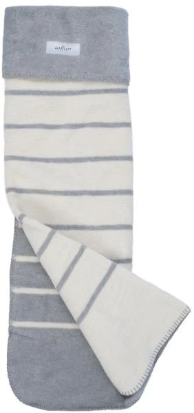 Zaffiro Grijs & Ecru Gestreept 75 X 100 Cm Wiegdeken 15083 - Afbeelding 2