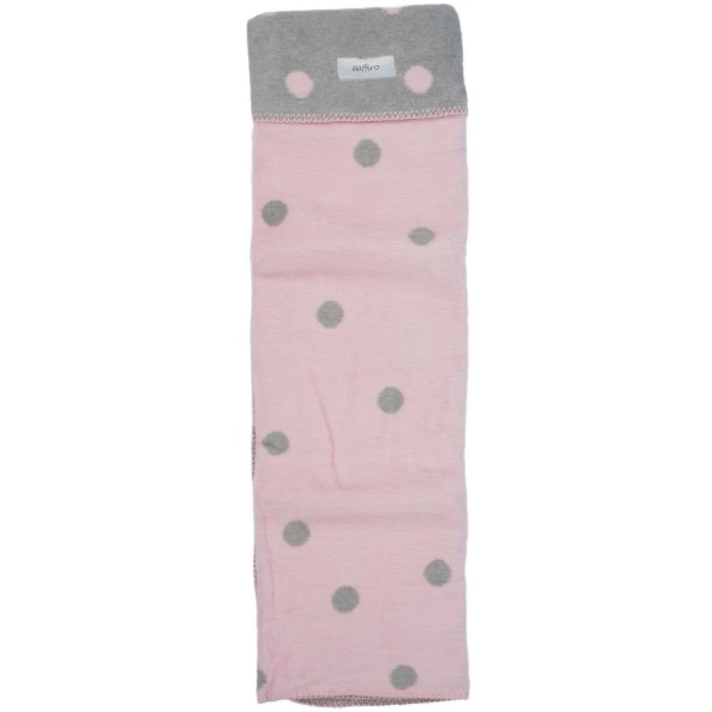 Zaffiro Grijs & Roze Gestipt 75 X 100 Cm Wiegdeken 15069 - Afbeelding 2
