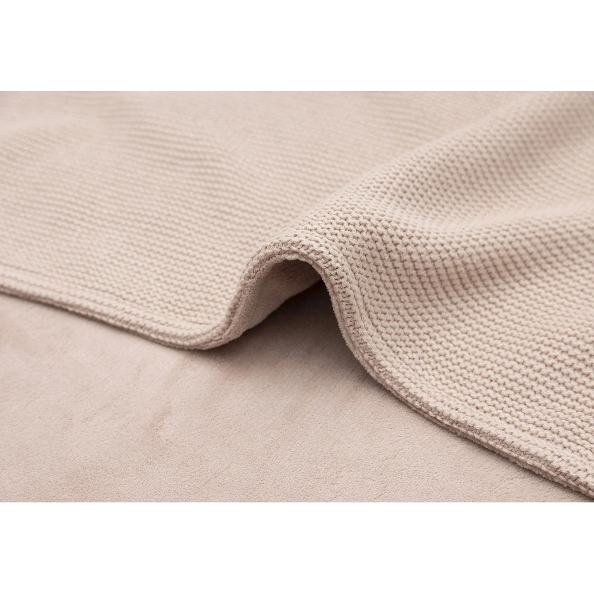 Jollein Basic Knit Wild Rose / Fleece 75 X 100 Cm Wiegdeken 517-511-67068 - Afbeelding 6