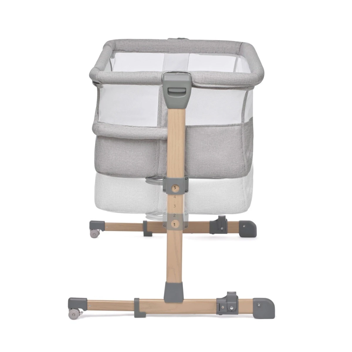 Kinderkraft Neste Air Grey-Wood Wieg Aan Bed KKLNEAIRGRY00W - Afbeelding 5