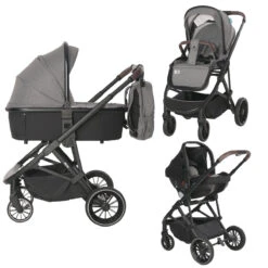 Lorelli Aria Grey 3-in-1 Kinderwagen Incl. Autostoel 1002177-2325