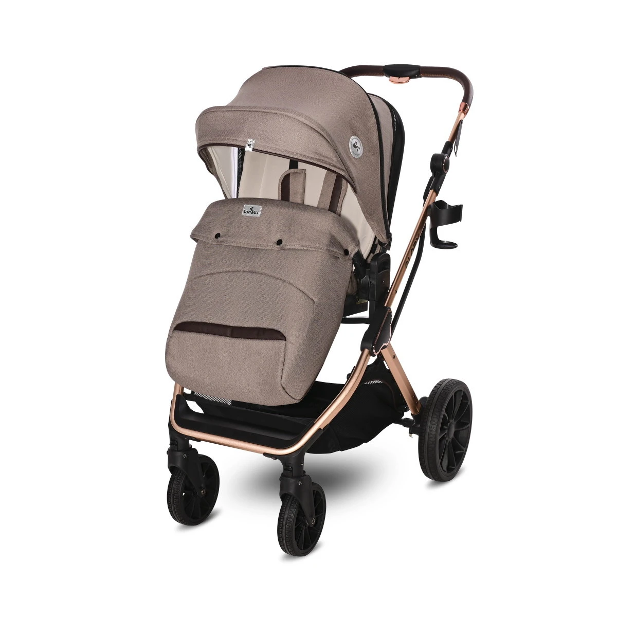 Lorelli Glory Beige 3-in-1 Combi Kinderwagen Incl. Autostoel 1002176-2303 - Afbeelding 7