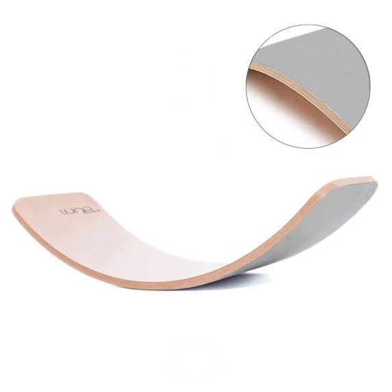 Luna Toys Houten Balansbord Met Grijs Vilt LU-37001 - Afbeelding 2