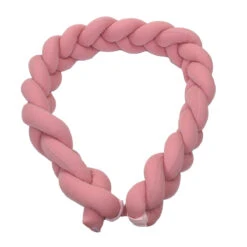 MamaLoes Amy Ajour Roze 210 Cm Braided Bedbumper 84268