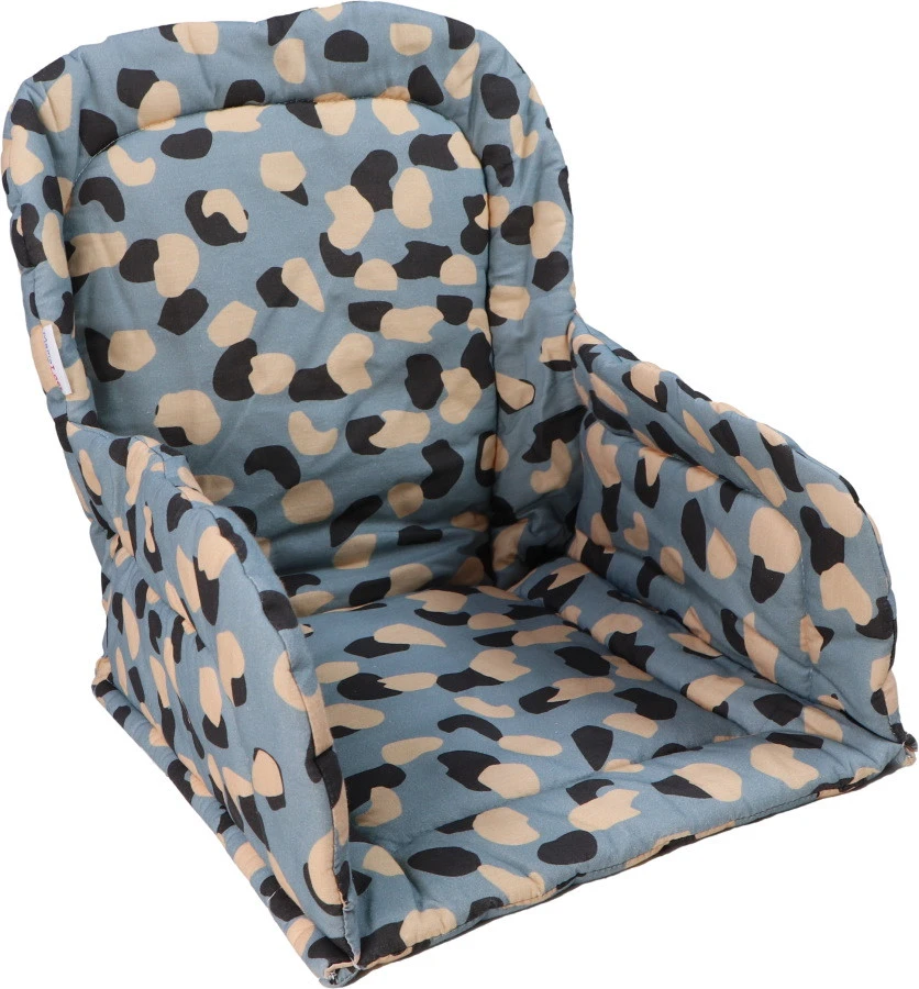MamaLoes Panter Blauw Stoelverkleiner ML7244