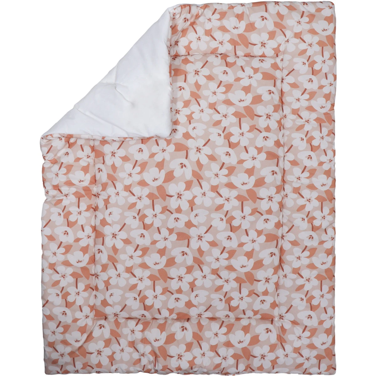 MamaLoes Nougat Bloemen 80 X 100 Cm Omkeerbaar Boxkleed ML020233