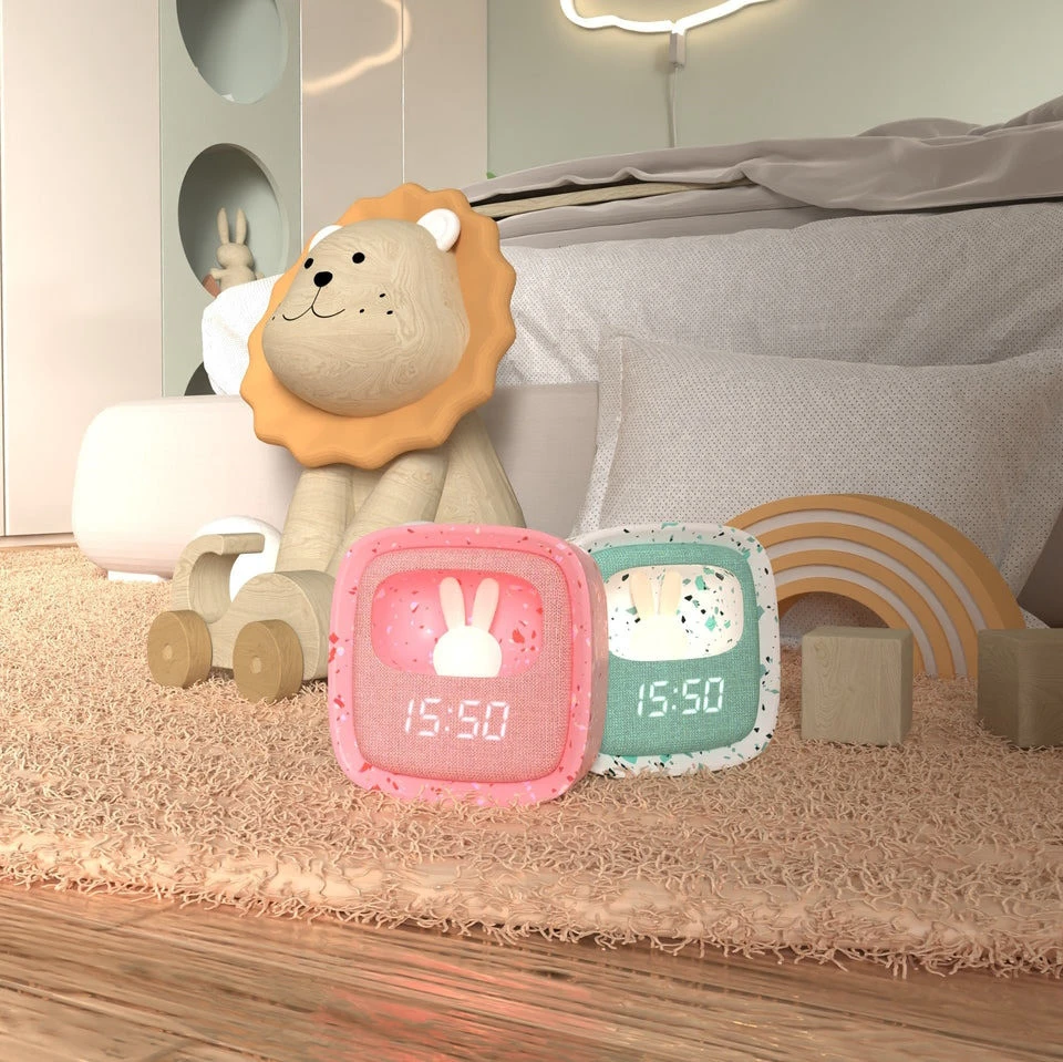 MOB Billy Terrazzo Mintgroen Klok En Nachtlampje BILLY-MTAE-01 - Afbeelding 4