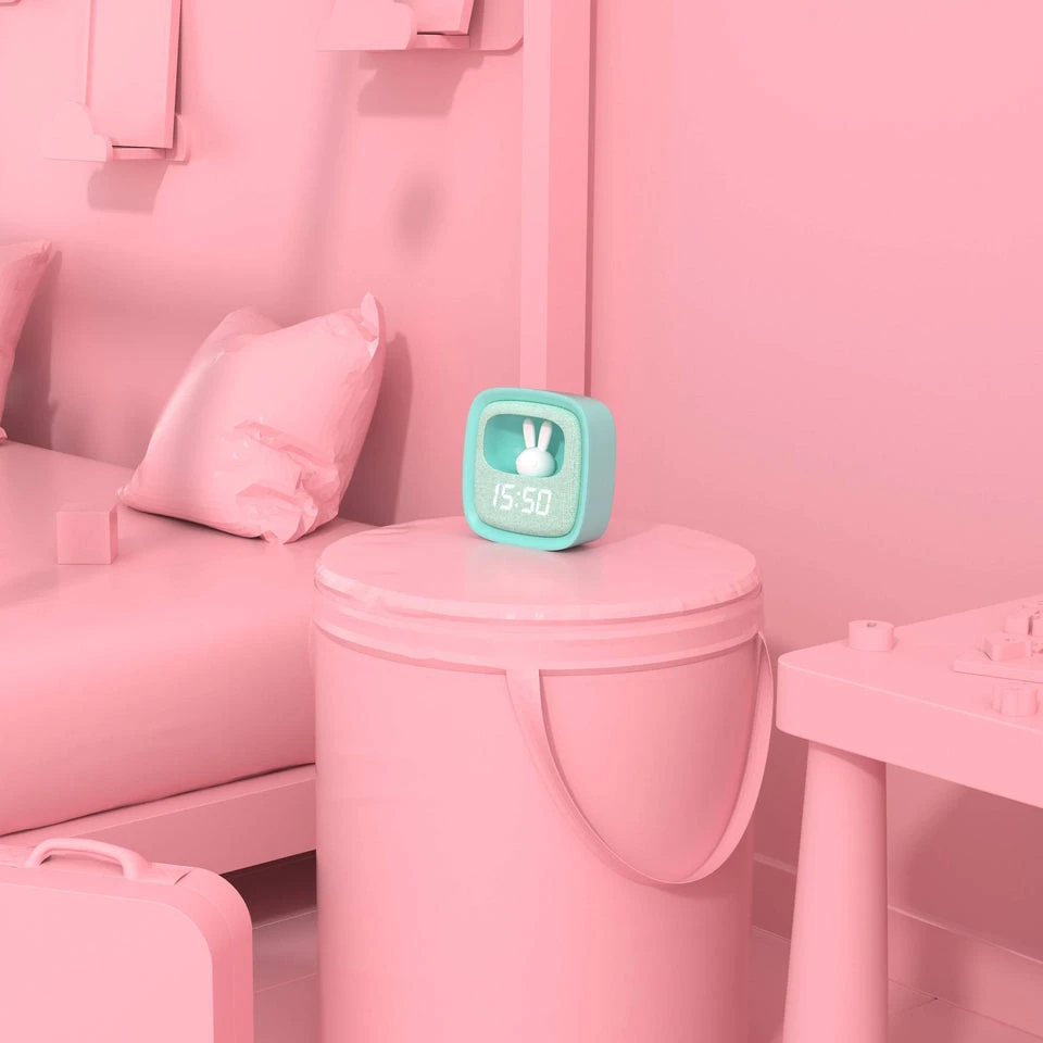 MOB Billy Turquoise Klok En Nachtlampje BILLY-BL-01 - Afbeelding 5