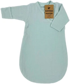 Petit Villain Hydrofiel Mint 60cm Slaapzak Met Mouwen