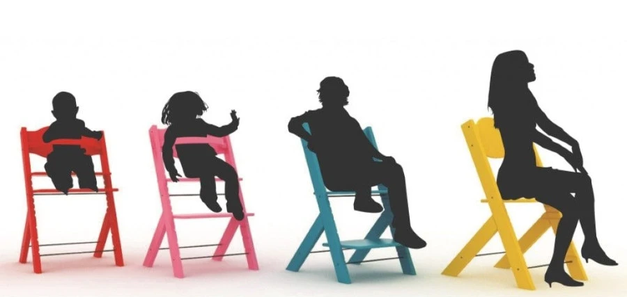 Treppy Woody Grijs Meegroei Kinderstoel 2029 - Afbeelding 8