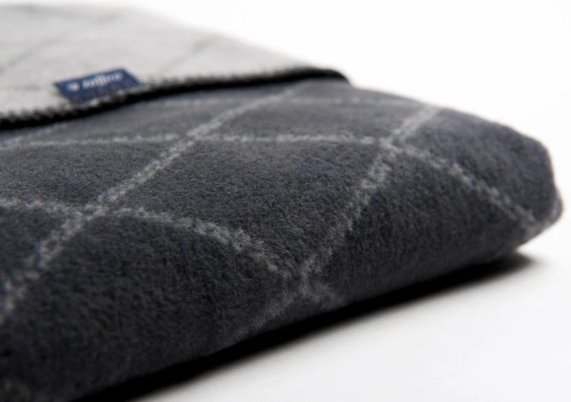 Zaffiro Antraciet & Grijs Ruitjes 75 X 100 Cm Wiegdeken 40795 - Afbeelding 2