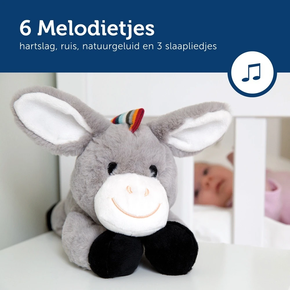 Zazu Don De Ezel Heartbeat Knuffel Met Geluid Za-Don-01 - Afbeelding 10